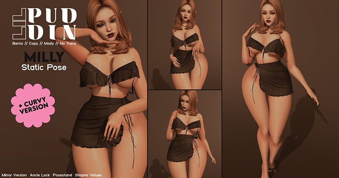 LILPUDDIN - Milly Bento Poses