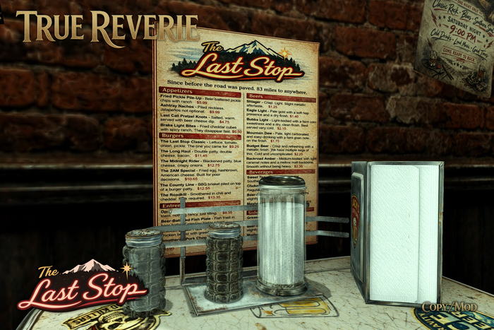 [True Reverie] The Last Stop - Menu Holder