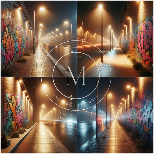 *Minois* Graffiti Under Streetlights