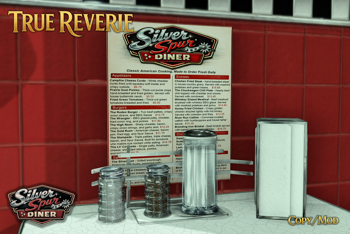 [True Reverie] Silver Spur Diner - Menu Holder