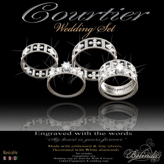 Courtier - Wedding Rings Set