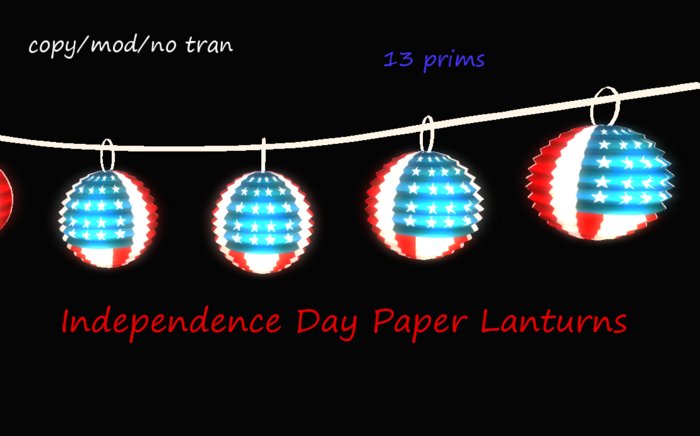 Independence Day Paper Lanturns
