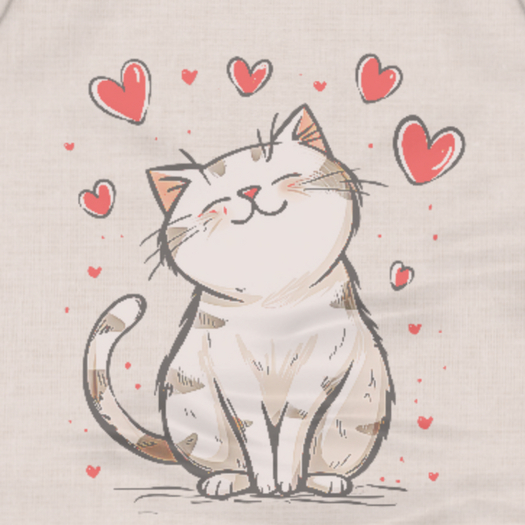 QT HeartsCat TankTop
