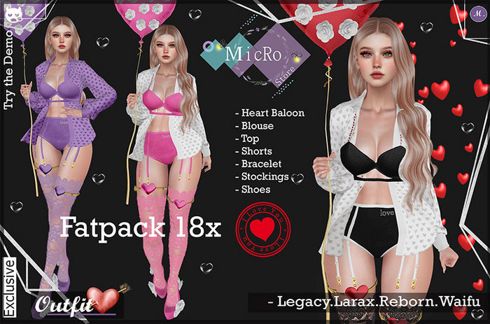 - MicRo - Outfit Sweet flirting Exlusive Fatpack 18x
