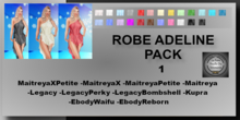 ** DC ** ROBE ADELINE V.1 _FATPACK "UNPACKER"