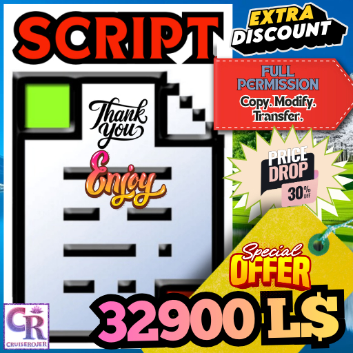 Auto Welcome Greeter & Group Invite V1 – Full Perm Script ( With Notecard of How to Use This Script & its Benefit )