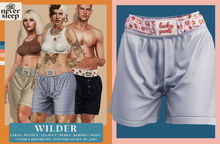 Never Sleep // Wilder Boxers // Blue Dots