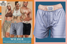 Never Sleep // Wilder Boxers // Blue Stripe