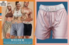 Never Sleep // Wilder Boxers // Pink Stripe