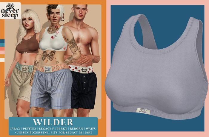 Never Sleep // Wilder Bra // Powder