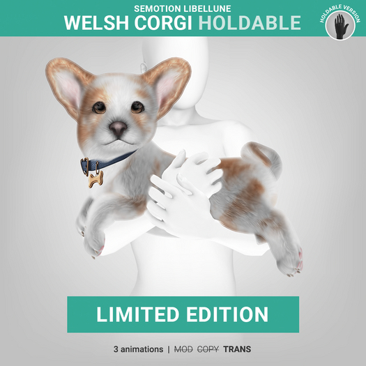 SEmotion Libellune Welsh Corgi Holdable LIMITED