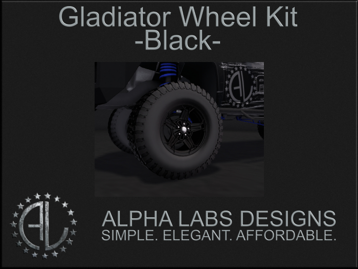 .::AL::. Gladiator Wheel Kit - Black 