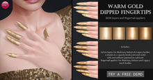 Izzie's - Warm Gold Dipped Fingertips