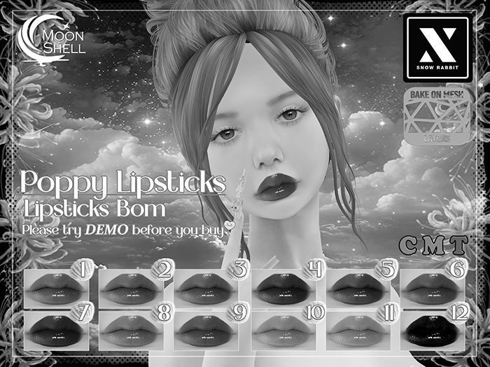 Moon Shell - Demo Poppy Lipsticks Snow Rabbit EvoX