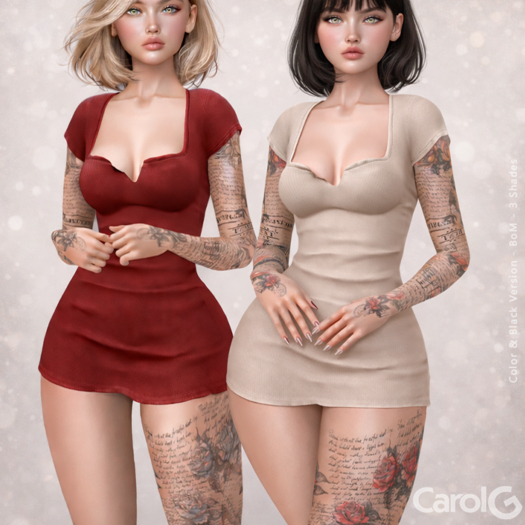 [CAROLG] Phases Set Tattoo - Color/Black