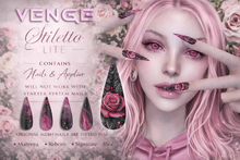 VENGE - Stiletto Nail LITE  - 'Rose Macabre'  