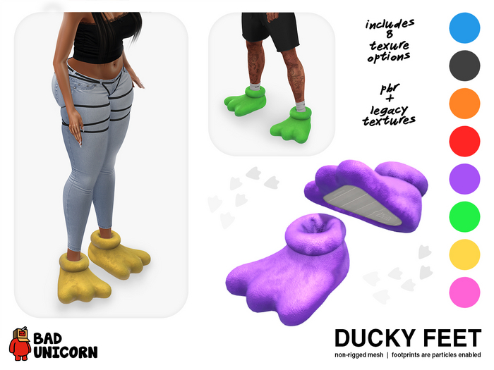 Ducky Feet (includes 8 texture options)