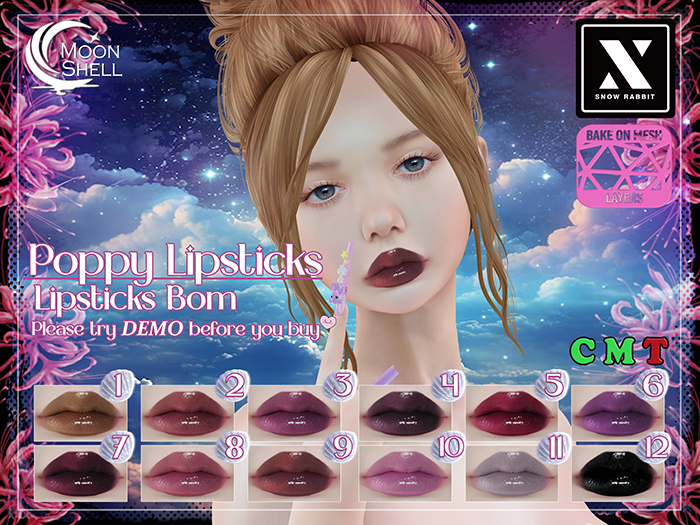 Moon Shell - Poppy Lipsticks Snow Rabbit EvoX 2K