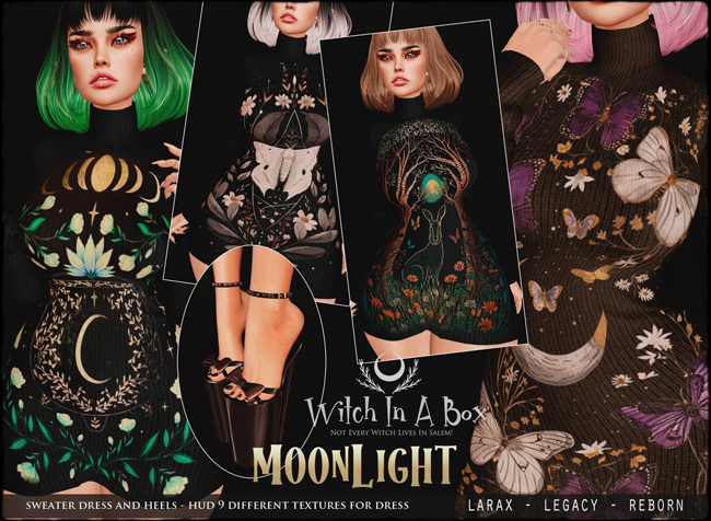 [Witch In A Box] MoonLight SweaterDress & Heels