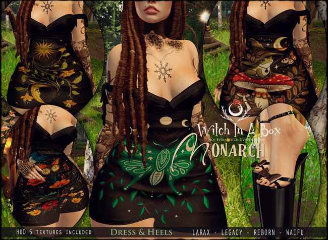 [Witch In A Box] Monarch Dress & Heels