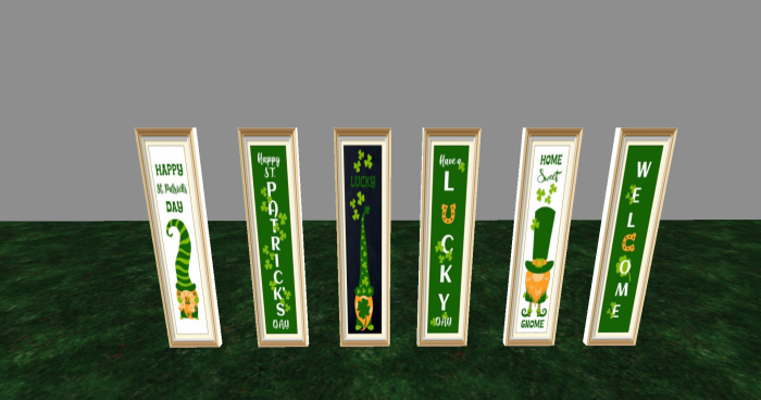 St Patrick Day display signs