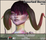 Sashi{MIA} Assorted Horns Set 2 (UNPACK)