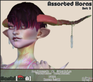 Sashi{MIA} Assorted Horns Set 3 (UNPACK)