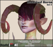 Sashi{MIA} Assorted Horns Set 5 (UNPACK)