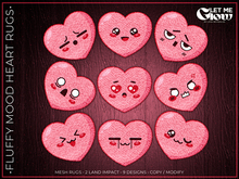 LET ME GLOW - FLUFFY MOOD HEART RUGS FATPACK
