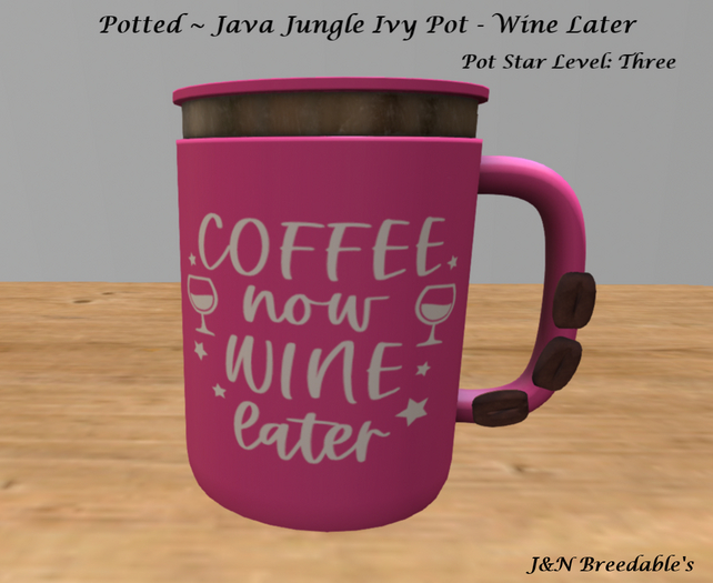 Potted ~ Java Jungle Ivy Pot - Wine Later