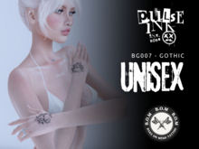 Pulse Ink BG007 Gothic Thorn Rose Hand & Wrist Tattoos BOM Unisex