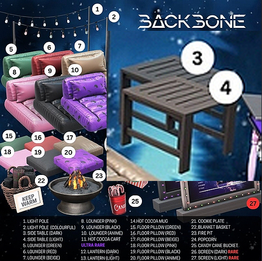BackBone Backyard Theater - Side Table (dark)