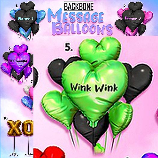 Backbone Message Balloons 5. Wink Wink