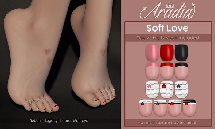 Aradia - Soft Love [Toe Nails V2]