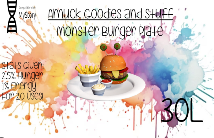Amuck: Monster Burger Plate--Box