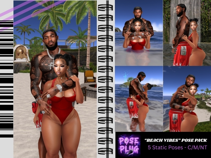 !Pose Plug: "Beach Vibes" Pose Pack
