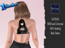.TN. Anime Waifu - back tattoo (1L Gift)