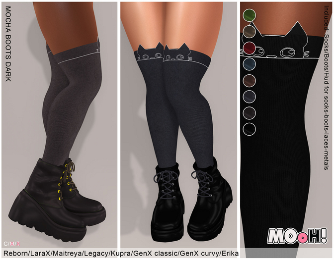 MOoH! Mocha boots dark (Add)