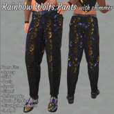 Rainbow Wolfs Pants