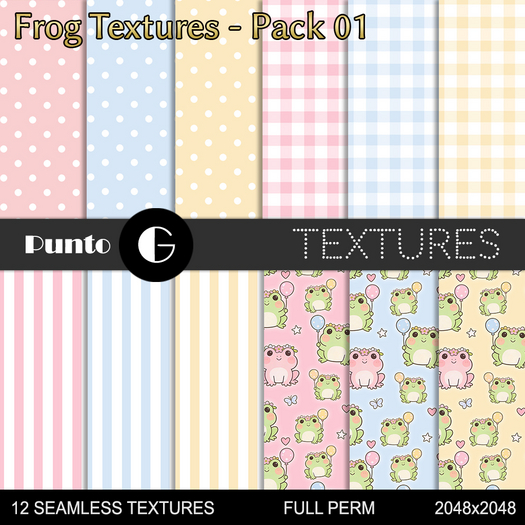Full Perm Textures - Frog Pack 01