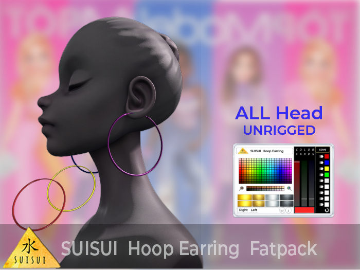 SUISUI Hoop Earring Multi Color HUD 