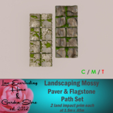 LE ~ Landscaping Mossy Pavers Path Set