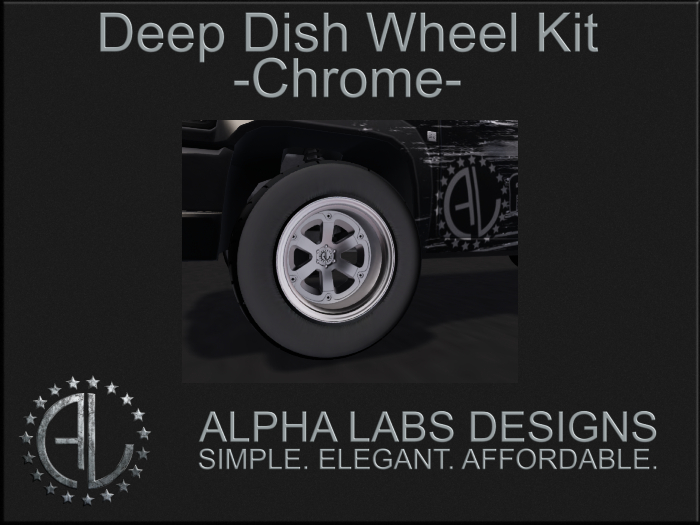 .::AL::. Deep Dish Wheel Kit - Chrome