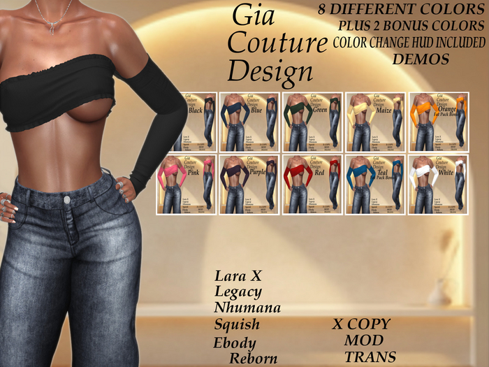 "GCD" Hannah Crop Top DEMOS