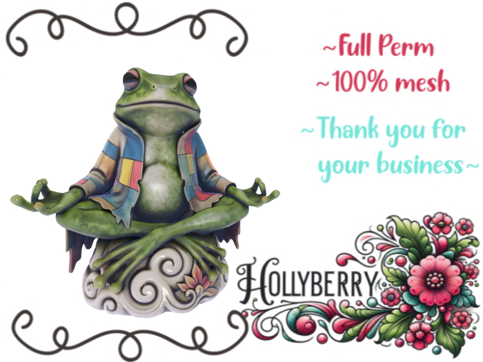 HB: Patchwork Meditating Frog FuLL PERM