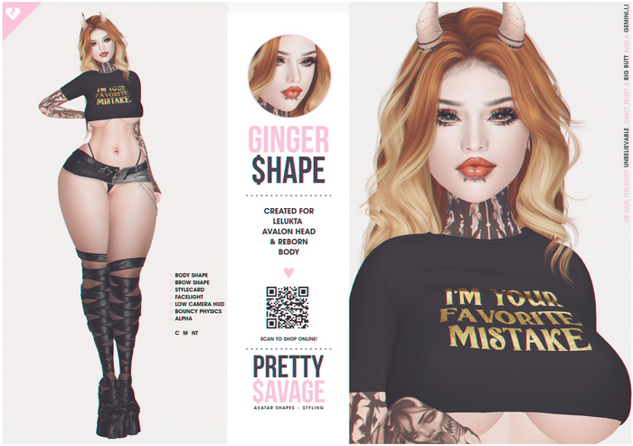 Pretty$avage - Ginger Shape