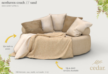 cedar. nesthaven couch // PG // sand