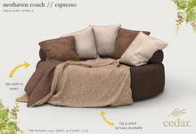 cedar. nesthaven couch // PG // espresso
