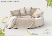 cedar. nesthaven couch // PG // cream