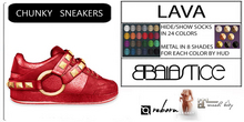 Baiastice_Chunky Sneakers-Lava